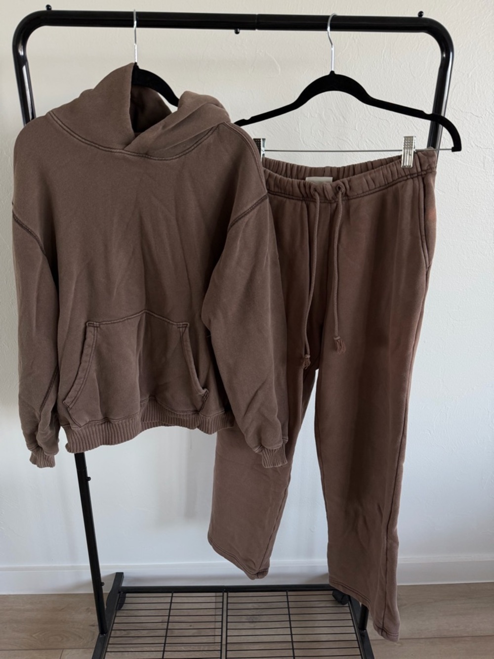 Elwood - Core Hoodie & Sweatpant Set in Vintage Brown